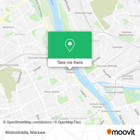 Wisłostrada map