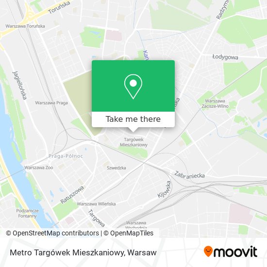 Metro Targówek Mieszkaniowy map