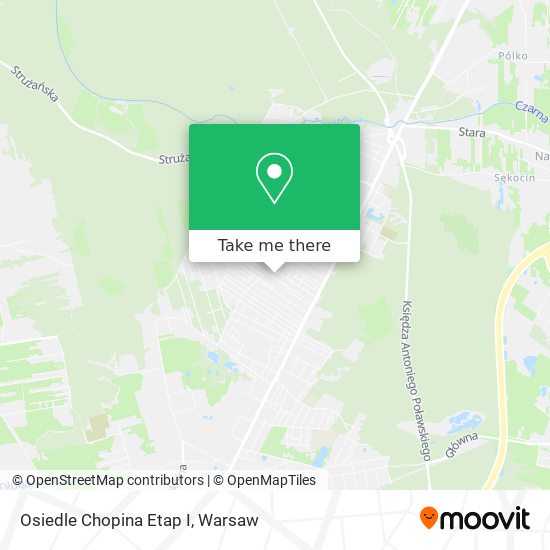 Osiedle Chopina Etap I map