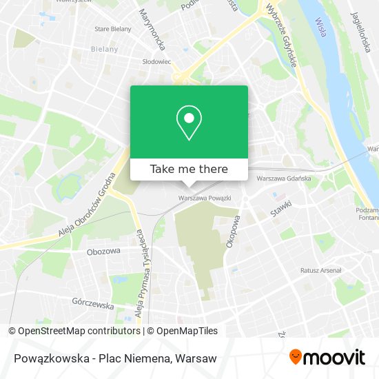 Powązkowska - Plac Niemena map