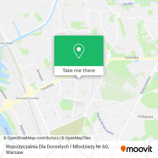 Wypożyczalnia Dla Dorosłych I Młodzieży Nr 60 map