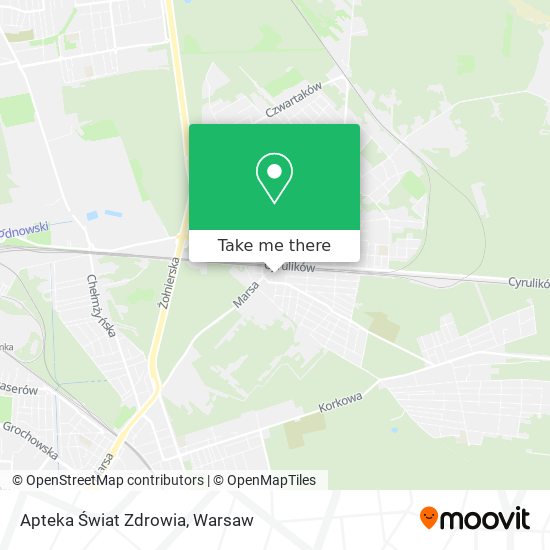 Apteka Świat Zdrowia map