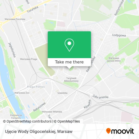 Ujęcie Wody Oligoceńskiej map