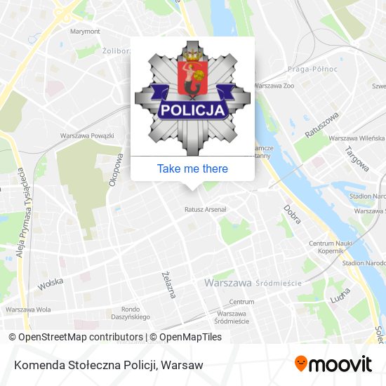 Карта Komenda Stołeczna Policji