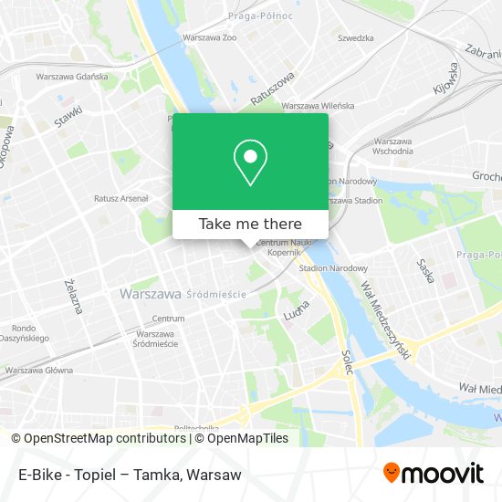 E-Bike - Topiel – Tamka map