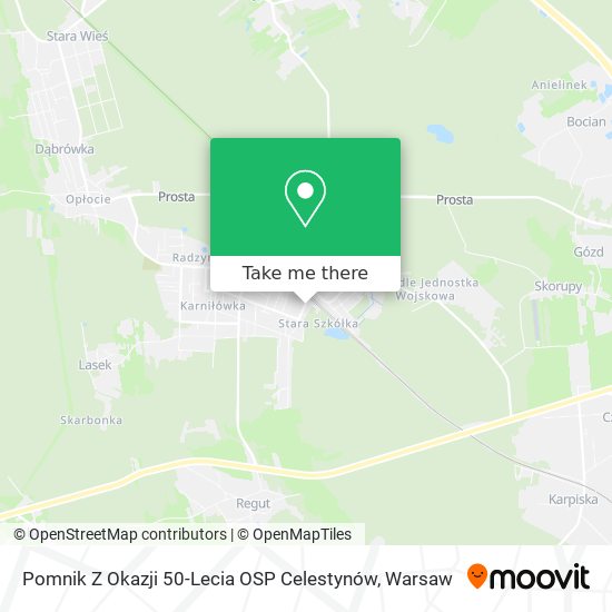 Pomnik Z Okazji 50-Lecia OSP Celestynów map