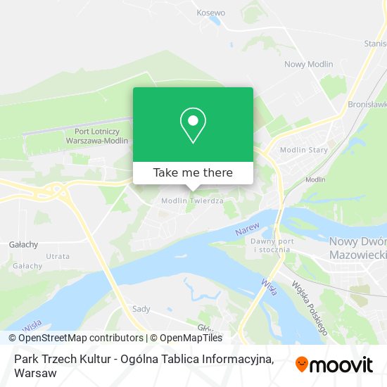 Park Trzech Kultur - Ogólna Tablica Informacyjna map