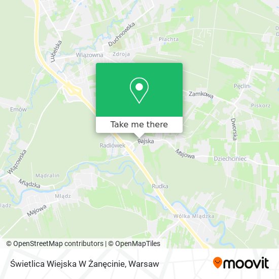 Świetlica Wiejska W Żanęcinie map