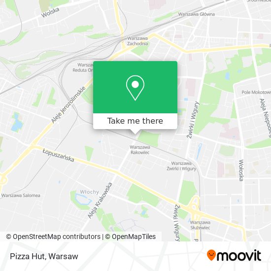 Pizza Hut map