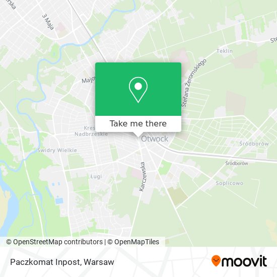 Paczkomat Inpost map