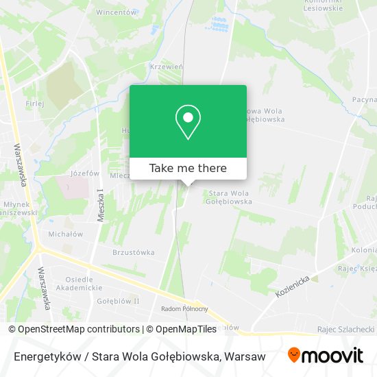 Energetyków / Stara Wola Gołębiowska map