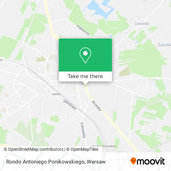 Rondo Antoniego Ponikowskiego map