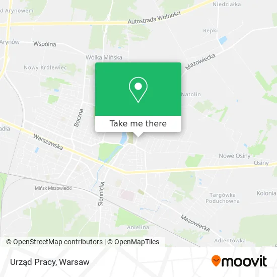Urząd Pracy map