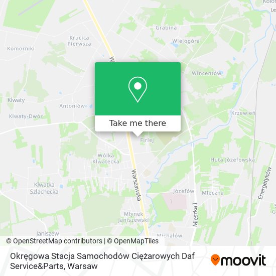 Okręgowa Stacja Samochodów Ciężarowych Daf Service&Parts map