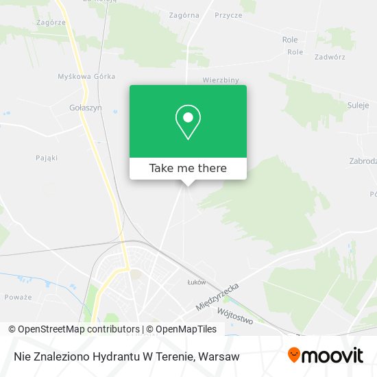 Nie Znaleziono Hydrantu W Terenie map