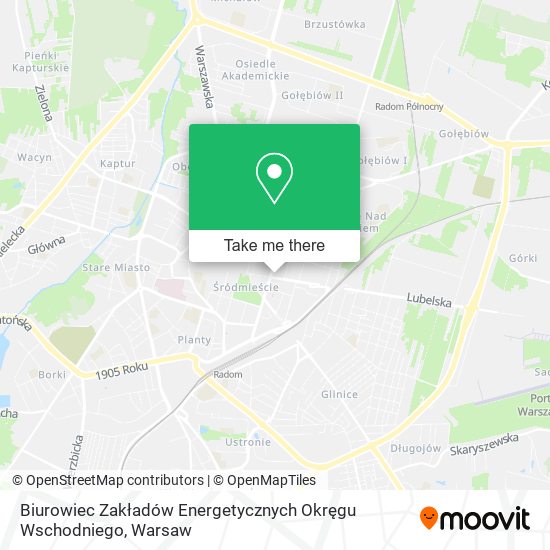 Biurowiec Zakładów Energetycznych Okręgu Wschodniego map