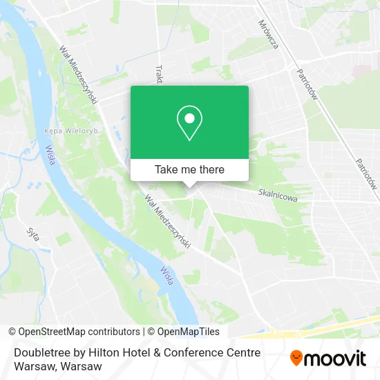 Doubletree by Hilton Hotel & Conference Centre Warsaw map