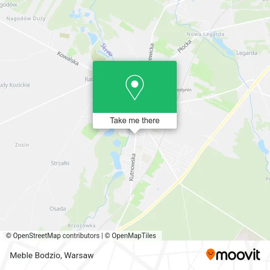 Карта Meble Bodzio