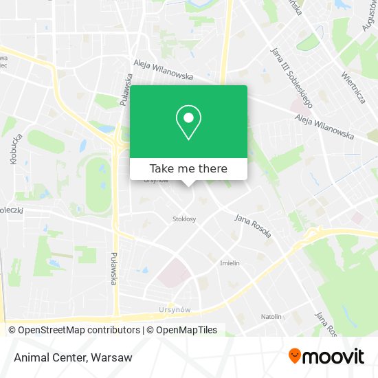 Animal Center map