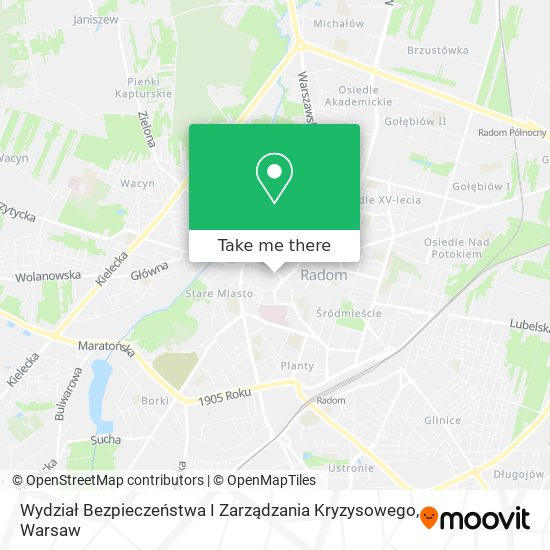 Wydział Bezpieczeństwa I Zarządzania Kryzysowego map