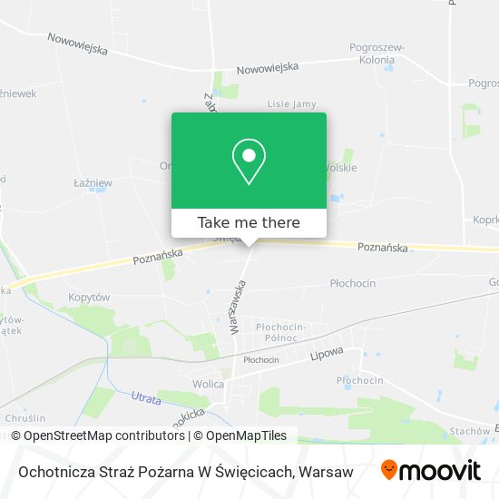 Ochotnicza Straż Pożarna W Święcicach map