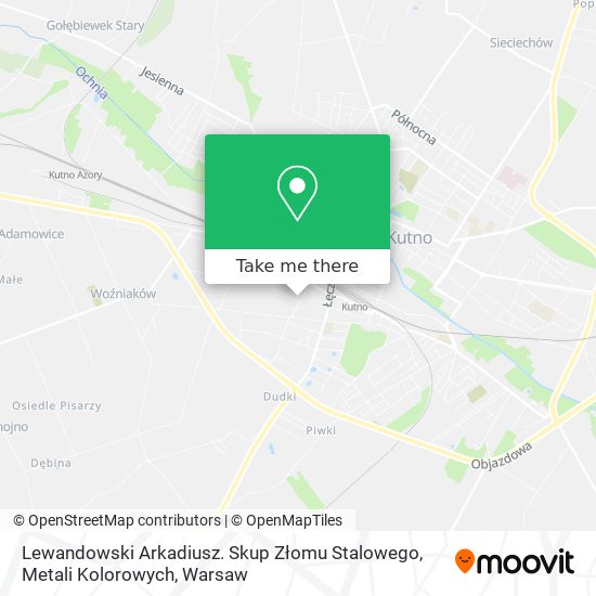 Lewandowski Arkadiusz. Skup Złomu Stalowego, Metali Kolorowych map