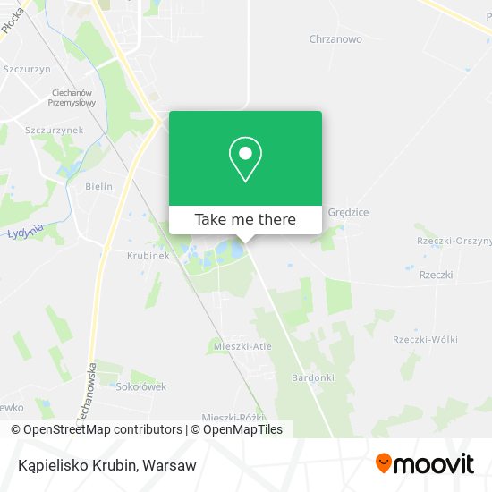 Kąpielisko Krubin map