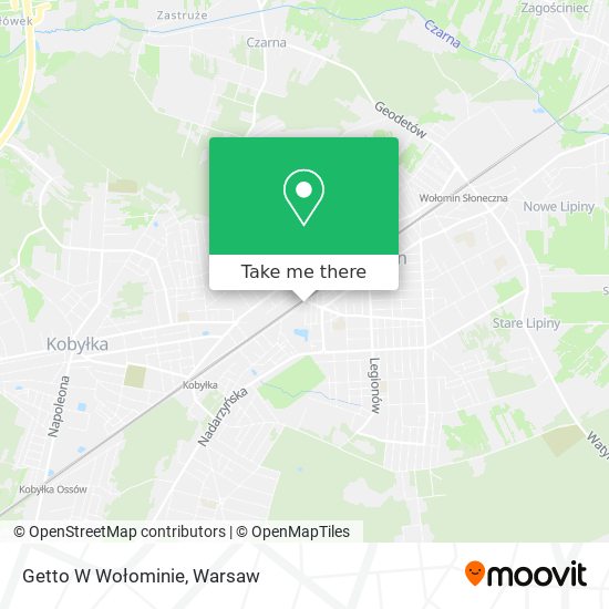 Getto W Wołominie map