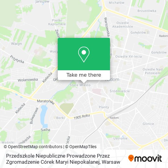 Przedszkole Niepubliczne Prowadzone Przez Zgromadzenie Córek Maryi Niepokalanej map