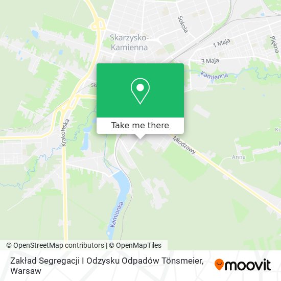 Карта Zakład Segregacji I Odzysku Odpadów Tönsmeier