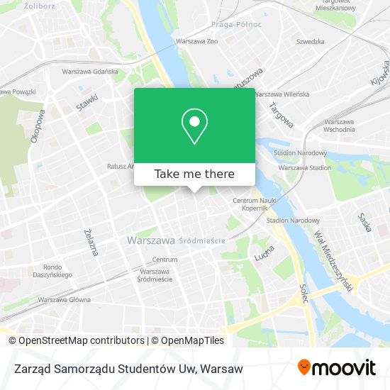 Zarząd Samorządu Studentów Uw map