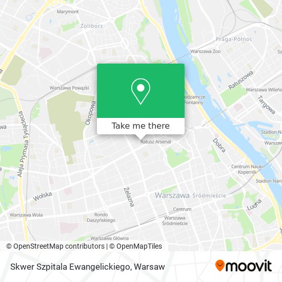 Skwer Szpitala Ewangelickiego map