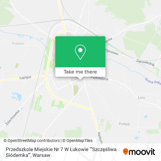 Przedszkole Miejskie Nr 7 W Łukowie ""Szczęśliwa Siódemka"" map