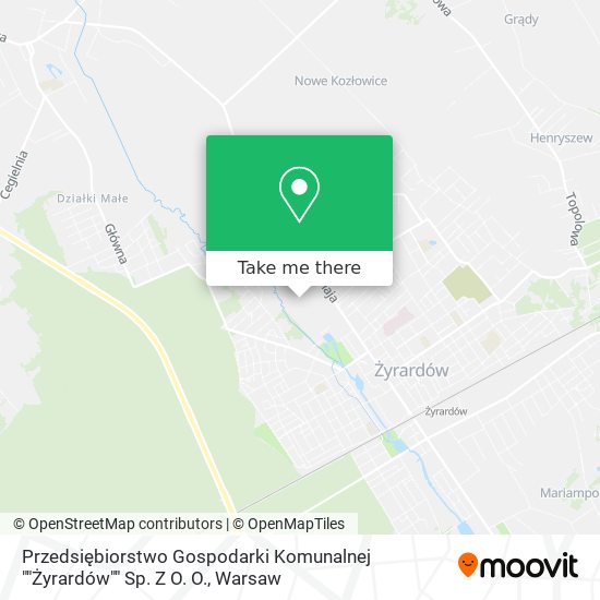 Przedsiębiorstwo Gospodarki Komunalnej ""Żyrardów"" Sp. Z O. O. map