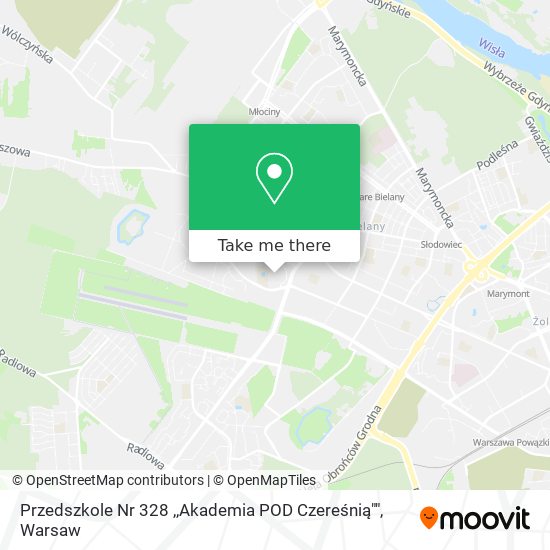 Карта Przedszkole Nr 328 ,,Akademia POD Czereśnią""