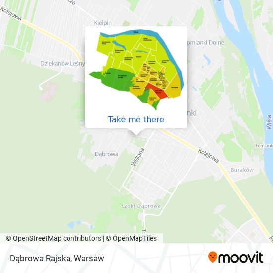 Dąbrowa Rajska map