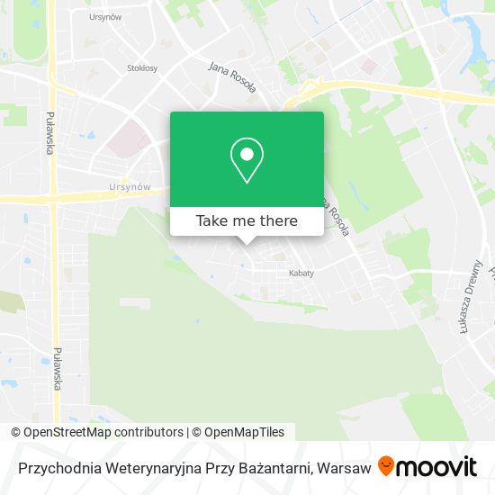 Przychodnia Weterynaryjna Przy Bażantarni map