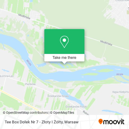 Tee Box Dołek Nr 7 - Złoty I Żółty map