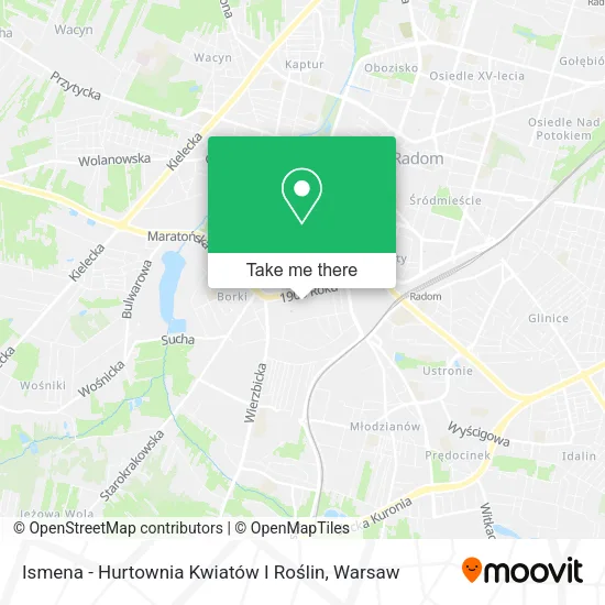 Карта Ismena - Hurtownia Kwiatów I Roślin