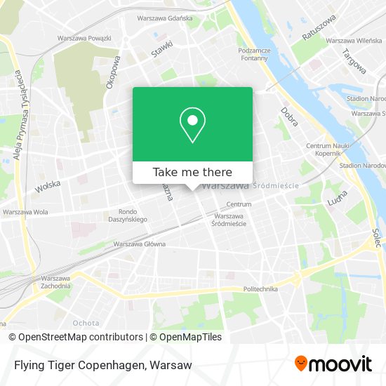 Flying Tiger Copenhagen map