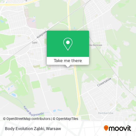 Body Evolution Ząbki map