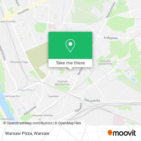 Warsaw Pizza map