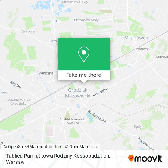 Tablica Pamiątkowa Rodziny Kossobudzkich map