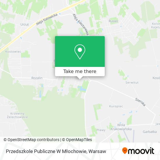 Przedszkole Publiczne W Młochowie map