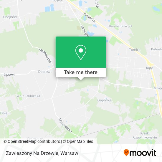 Zawieszony Na Drzewie map