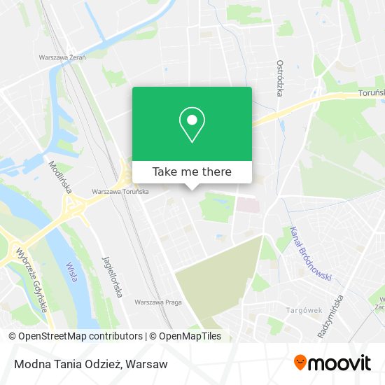 Modna Tania Odzież map