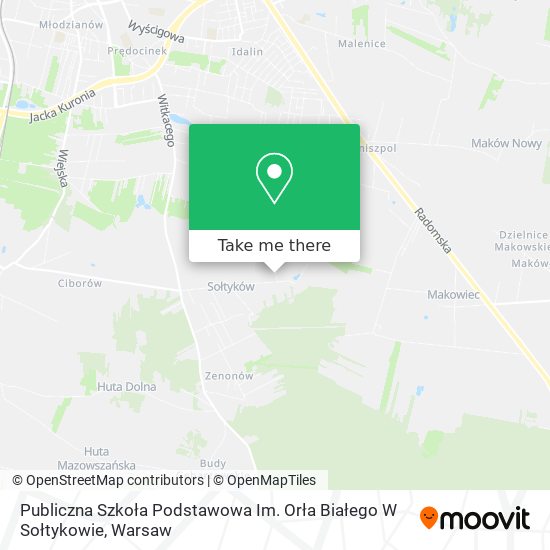 Publiczna Szkoła Podstawowa Im. Orła Białego W Sołtykowie map