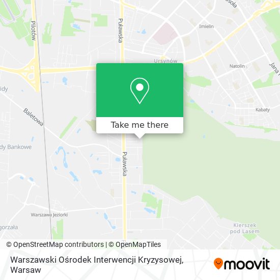 Warszawski Ośrodek Interwencji Kryzysowej map