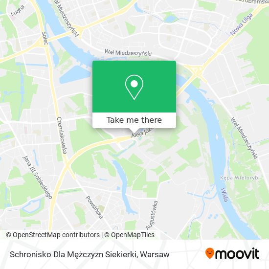 Schronisko Dla Mężczyzn Siekierki map