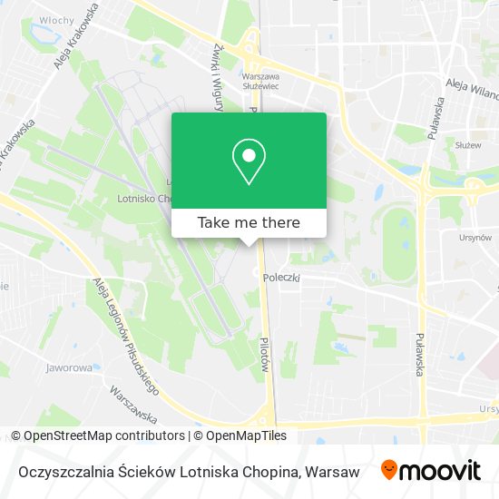 Oczyszczalnia Ścieków Lotniska Chopina map